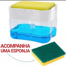 Dispenser de Detergente e Suporte Porta Bucha 2 X 1 - fronteiradobrasil