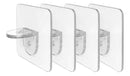 Kit 4 suporte adesivo prateleira transparente mão francesa cantoreira - fronteiradobrasil