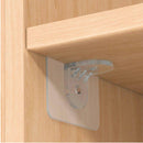 Kit 4 suporte adesivo prateleira transparente mão francesa cantoreira - fronteiradobrasil